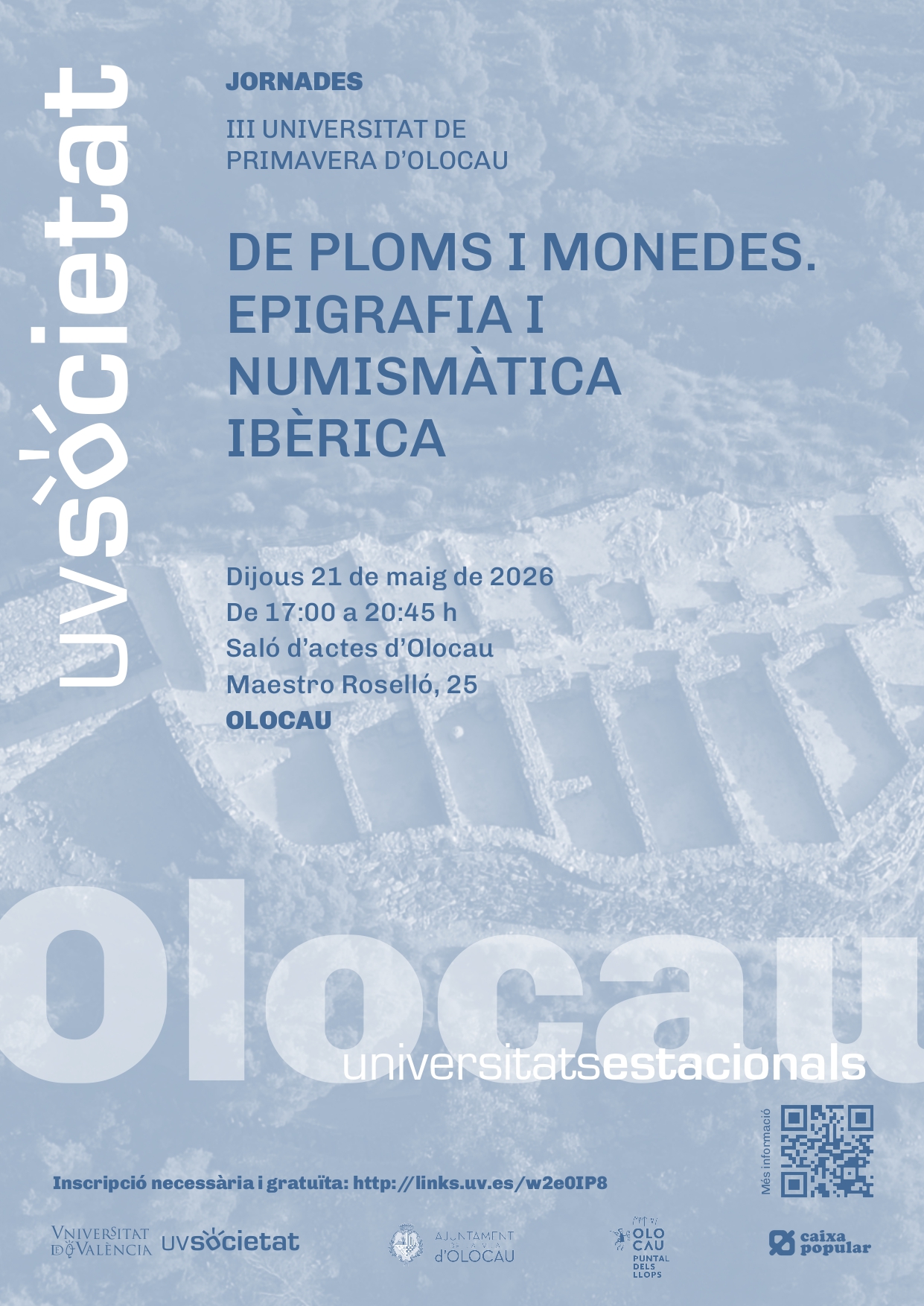 Jornada de la III Universidad de Primavera de Olocau: ‘De ploms i monedes. Epigrafia i numismàtica ibèrica’